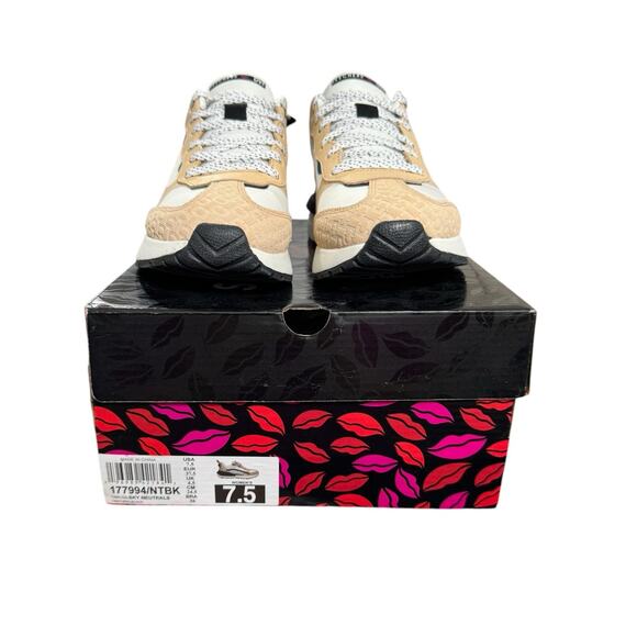 NIB! Diane Von Furstenberg x Skechers Suede Lace-Up Sneakers - Size 7.5 - Picture 11 of 12